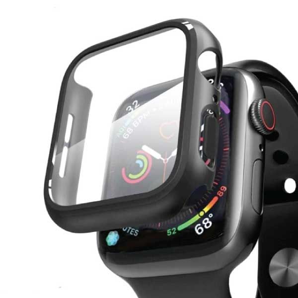 Anank Watch 45MM Tempered Glass with Case | Black Anank Watch 45MM Tempered Glass with Case | Black